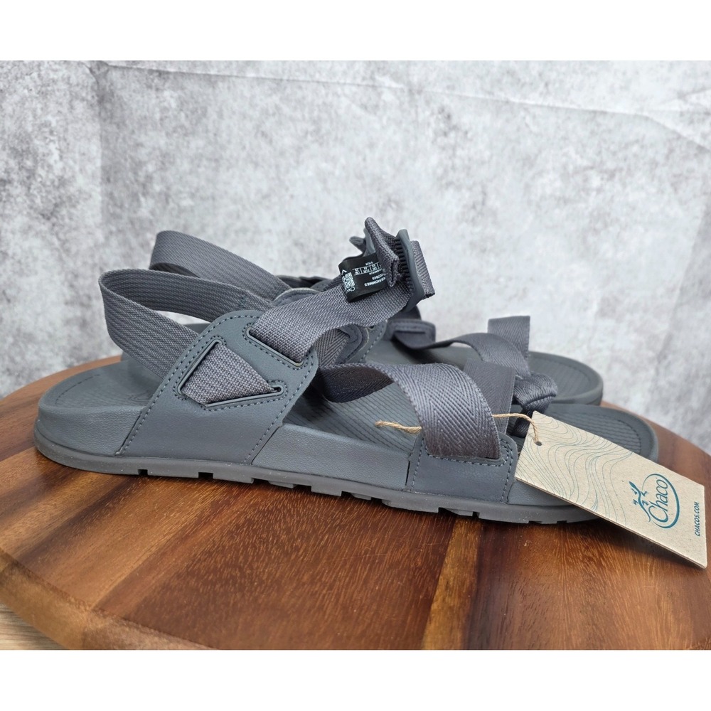 Chaco Sandals Mens 11 Gray Lowdown 2 Toe Loop Straps Comfort‎ New JCH107849
